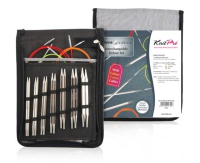  Knit Pro  'Deluxe Set'   Nova cubics (4.00/ 4.50/ 5.00/ 5.50/ 6.00/ 7.00/ 8.00 ) , 7  