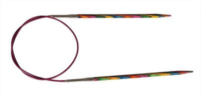 Спицы Knit Pro круговые Symfonie 10 мм/80 см, дерево, многоцветный