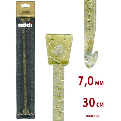 Крючок Addi Тунисский пластиковый 7 мм / 30 см