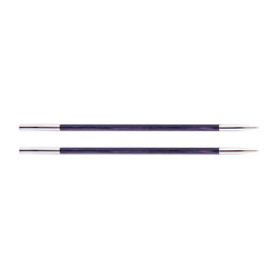 Спицы Knit Pro Спицы съемные Royale 3мм для длины тросика 28-126см, ламинированная береза, фиолетовый, 2шт