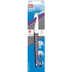 Крючок Prym для вязания Prym ergonomics 17см 15мм пластик белый/фиолетовый
