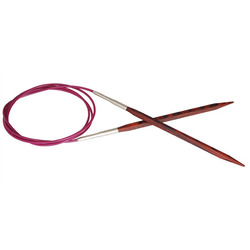Спицы Knit Pro круговые Cubics 8 мм/100 см, дерево, коричневый