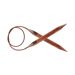 Спицы Knit Pro круговые Ginger 3 мм/80 см, дерево, коричневый