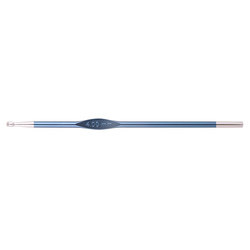 Крючок Knit Pro для вязания 'Zing' 4 мм, алюминий, сапфир (т.синий)