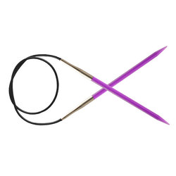 Спицы Knit Pro круговые Trendz 5 мм/100 см, акрил, фиолетовый