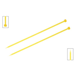 Спицы Knit Pro прямые Trendz 6 мм/30 см, акрил, желтый, 2шт