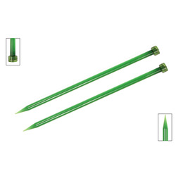 Спицы Knit Pro прямые Trendz 9 мм/30 см, акрил, зеленый, 2шт