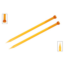 Спицы Knit Pro прямые Trendz 10 мм/30 см, акрил, оранжевый, 2шт