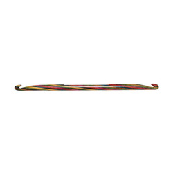 Крючок Knit Pro двусторонний "Symfonie" 4-4,5 мм, дерево, многоцветный