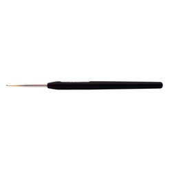 Крючок Knit Pro для вязания 0,75 мм сталь с черной ручкой