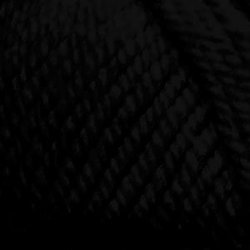 Пряжа Пехорка Популярная (50% импортная шерсть, 45% акрил, 5% акрил высокообъёмный) 10х100г/133м цв.002 черный
