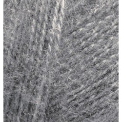 Пряжа Alize Angora Real 40 (40% шерсть, 60% акрил) 5х100г/480м цв.182 средне-серый