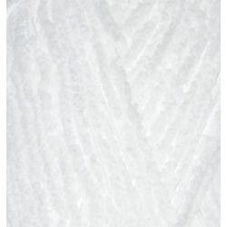Пряжа Alize Softy (100% микрополиэстер) 5х50г/115м цв.055 белый