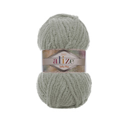 Пряжа Alize Softy Plus (100% микрополиэстер) 5х100г/120м цв.296 серый