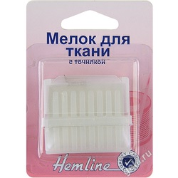 Аксессуары Hemline Мелок для ткани c точилкой в пластиковом корпусе