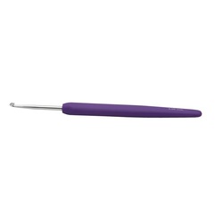Крючок Knit Pro для вязания с эргономичной ручкой "Waves" 3мм, алюминий, серебристый