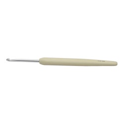 Крючок Knit Pro для вязания с эргономичной ручкой "Waves" 3,25мм, алюминий, серебристый