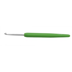 Крючок Knit Pro для вязания с эргономичной ручкой "Waves" 3,5мм, алюминий, серебристый