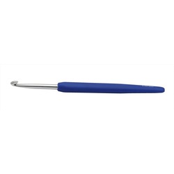 Крючок Knit Pro для вязания с эргономичной ручкой "Waves" 4,5мм, алюминий, серебристый