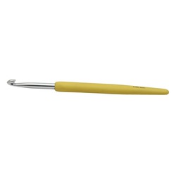 Крючок Knit Pro для вязания с эргономичной ручкой "Waves" 5мм, алюминий, серебристый