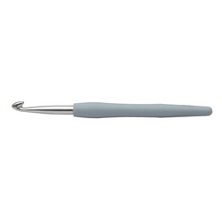 Крючок Knit Pro для вязания с эргономичной ручкой "Waves" 7мм, алюминий, серебристый