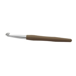 Крючок Knit Pro для вязания с эргономичной ручкой "Waves" 8мм, алюминий, серебристый