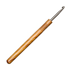 Крючок Addi вязальный с ручкой из оливкового дерева 3.5 мм / 15 см