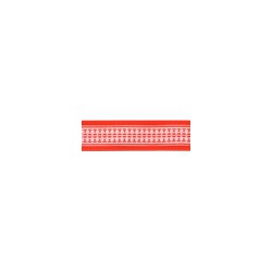 Gamma Атласная лента с рисунком "Gamma", шир. 12 мм, дл. 3 м (P 112/001 т.красный/белый)